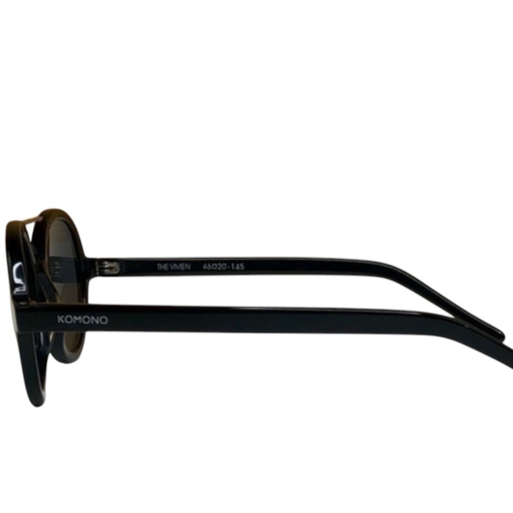 KOMONO sunglasses Black Round silver NEW Vivien - Picture 6 of 12